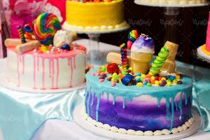 کیک خامه ای قنادی شیرینی سرا