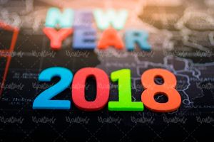 طرح سه بعدی 2018 طرح سال میلادی جدید
