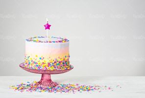 کیک تولد کیک خامه ای قنادی