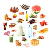 مواد غذای گوشت میوه نان غلات