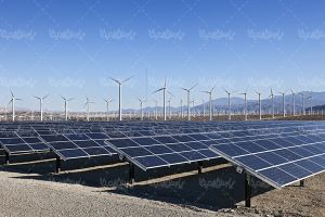 انرژی پاک توربین بادی صفحات خورشیدی