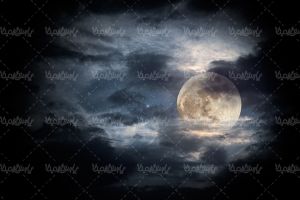 ماه کامل آسمان شب آسمان ابری شب