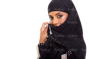 حجاب عفاف شال روسری چهره زن