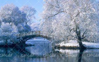 تصویر با کیفیت طبیعت زمستان به همراه منظره زیبا و طبیعت زیبای برفی
