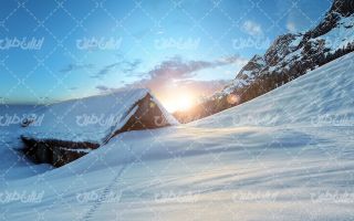 تصویر با کیفیت چشم انداز زمستان به همراه فصل زمستان و طبیعت