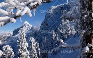 تصویر با کیفیت منظره فصل زمستان به همراه فصل زمستان و چشم انداز برفی