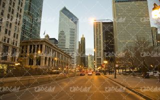 تصویر با کیفیت شهر توریستی همراه با عکس شهر و ساختمان
