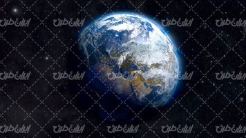 تصویر با کیفیت عکس کره زمین از فضا همراه با سیاره آبی و کره زمین