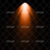 تصویر با کیفیت جلوه نور نارنجی همراه با جلوه نور و تابش نور به رنگ نارنجی
