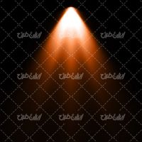 تصویر با کیفیت افکت نور نارنجی همراه با جلوه نور و تابش نور به رنگ نارنجی