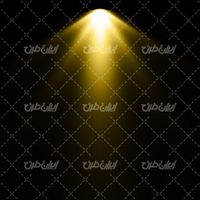 تصویر با کیفیت افکت نور طلایی همراه با جلوه نور و تابش نور به رنگ طلایی