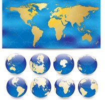وکتور کره زمین نقشه دنیا نقشه جهان کره جغرافیایی