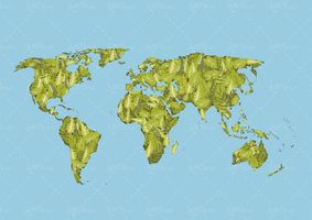 وکتور نقشه کره زمین نقشه دنیا نقشه جهان 4
