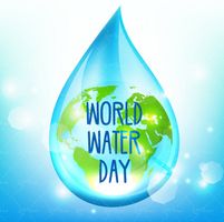 وکتور روز جهانی آب قطره آب کره زمین بک گراند