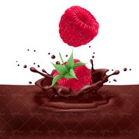 وکتور توت فرنگی شکلات کاکائویی شیرینی2