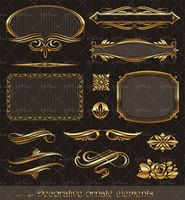 وکتور گل وکتور گل و بوته حاشیه گل لیبل