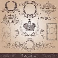 وکتور بک گراند گل و بوته حاشیه گلعناصر طراحی