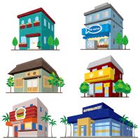 وکتور فروشگاه ماهی فروشی ساندویچی همبرگر