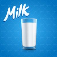 وکتور شیر لبنیات لیوان شیر لبنیات محلی 03