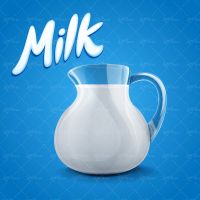 وکتور شیر لبنیات پارچ شیر لبنیات محلی 04