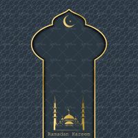 وکتور حلال ماه ستاره مسجد بک گراند مذهبی 3