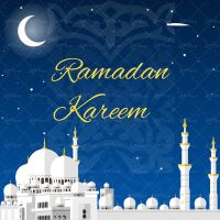 وکتور حلال ماه ستاره رمضان کریم تذهیب حاشیه مذهبی1