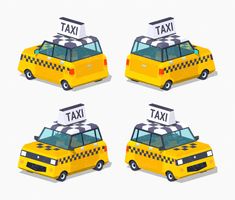 وکتور حمل و نقل عمومی تاکسی خطی تاکسی زرد