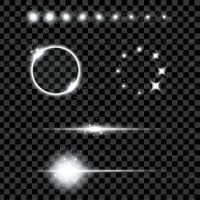 وکتور ستاره جلوه نور نور دنباله دار خورشید3