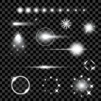 وکتور ستاره جلوه نور نور دنباله دار خورشید 7