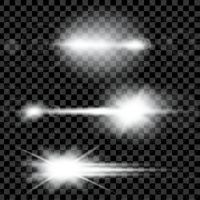 وکتور ستاره جلوه نور نور دنباله دار 9