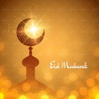 وکتور گنبد طرح مذهبی تابش خورشید حلال ماه