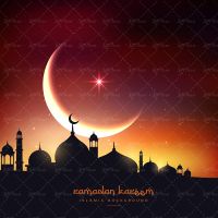 وکتور طرح اسلامی طرح مذهبی رمضان کریم ستاره1