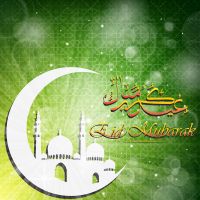 وکتور عید فطر ماه مبارک رمضان ستاره حلال ماه گنبد گلدسته بک گراند مذهبی