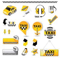 وکتور تاکسی وکتور حمل و نقل عمومی وکتور گوشبند ایمنی