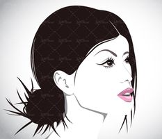 وکتور میکاپ مژه مصنوعی سالن آرایش سالن زیبایی