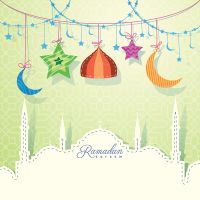 وکتور بک گراند اسلامی تصویر زمینه مذهبی شرشره مذهبی ماه مبارک رمضان تذهیب