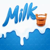 وکتور ظرف شیر سطل چوبی شیر لبنیات شیر محلی بک گراند