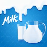 وکتور لبنیات شیر محلی بک گراند ظرف شیر پارچ شیر لیوان شیر پس زمینه