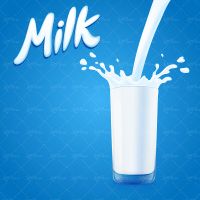 وکتور لبنیات شیر محلی بک گراند ریخته شدن شیر به لیوان