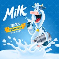وکتور لبنیات شیر محلی دبه شیر ظرف فلزی شیر گاو زنگوله دار گاو شیری لیوان شیر