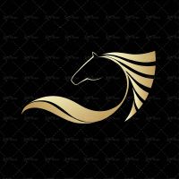 وکتور اسب سر اسب لوگو اسب اسب یال دار یال اسب کله اسب نماد اسب نشان اسب لوگوی طلایی اسب