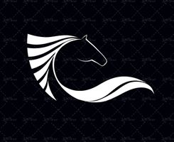 وکتور اسب سر اسب لوگو اسب اسب یال دار یال اسب کله اسب نماد اسب نشان اسب لوگوی سفید اسب1