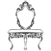 وکتور میز آینه وکتور آینه سلطنتی وکتور میز سلطنتی1