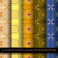 وکتور پترن وکتور بک گراند گل وکتور 11Textures