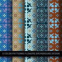 وکتور پترن وکتور بک گراند گل وکتور 13Textures