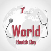 وکتور روز جهانی سلامت وکتور گوشی پزشکی 3