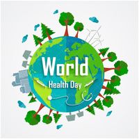 وکتور روز جهانی سلامت وکتور گوشی پزشکی وکتور آمپول
