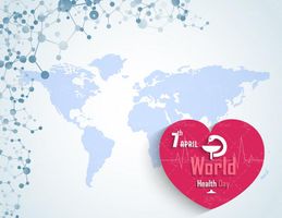 وکتور آرم روز جهانی سلامت وکتور نوار قلب1