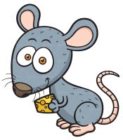 وکتور نقاشی موش وکتور نقاشی بچکانه وکتور موش