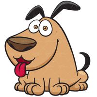 وکتور سگ وکتور نقاشی بچگانه وکتور رنگ آمیزی
